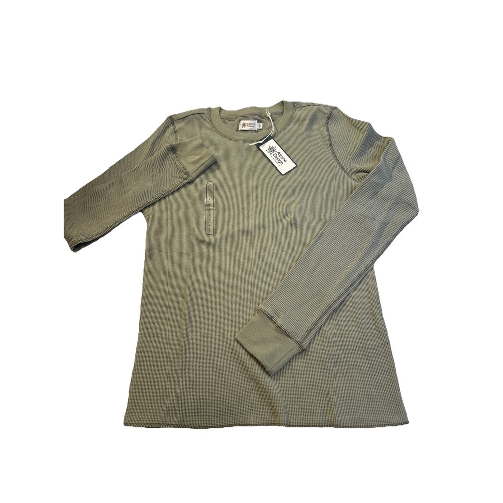 ALPINE DESIGN Waffle Knit Shirt Women's Size LARGE Olive Haze Hipster Utility‎ - Picture 3 of 7